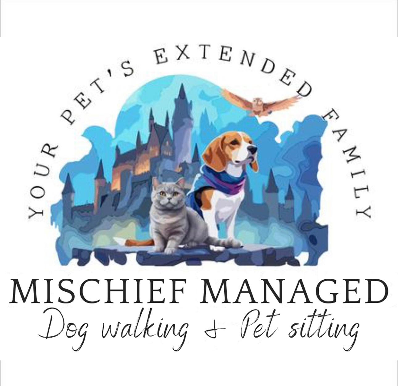 Mischief Managed Dog Walking & Pet Sitting logo